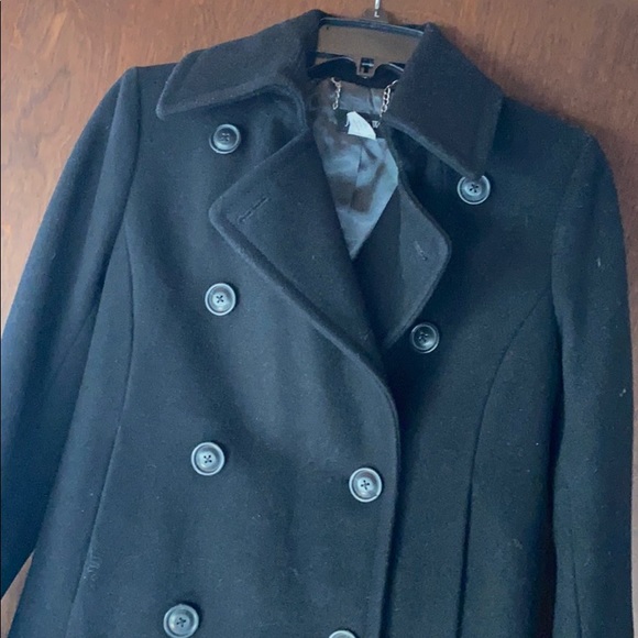J Crew Wool Coat size extra small XS Black - Picture 2 of 4